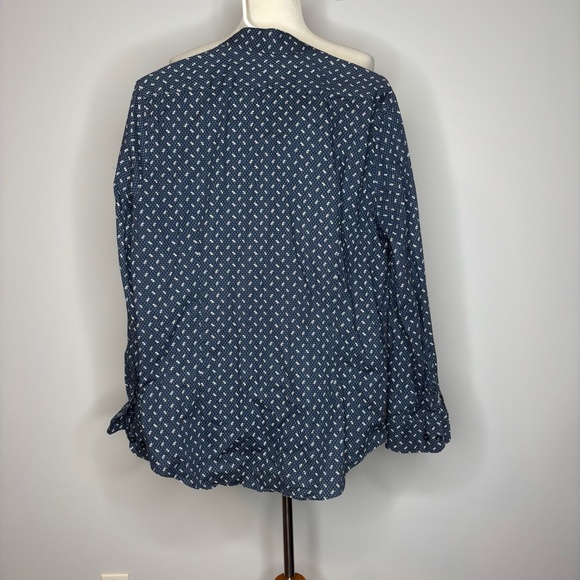 Express - Blue & White Patterned Extra Slim 1MX - Picture 2 of 2